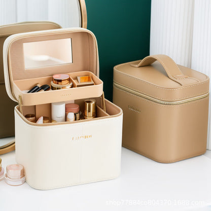 Stor Makeup- og Hudplejetaske til Rejse med Organiserede Rum