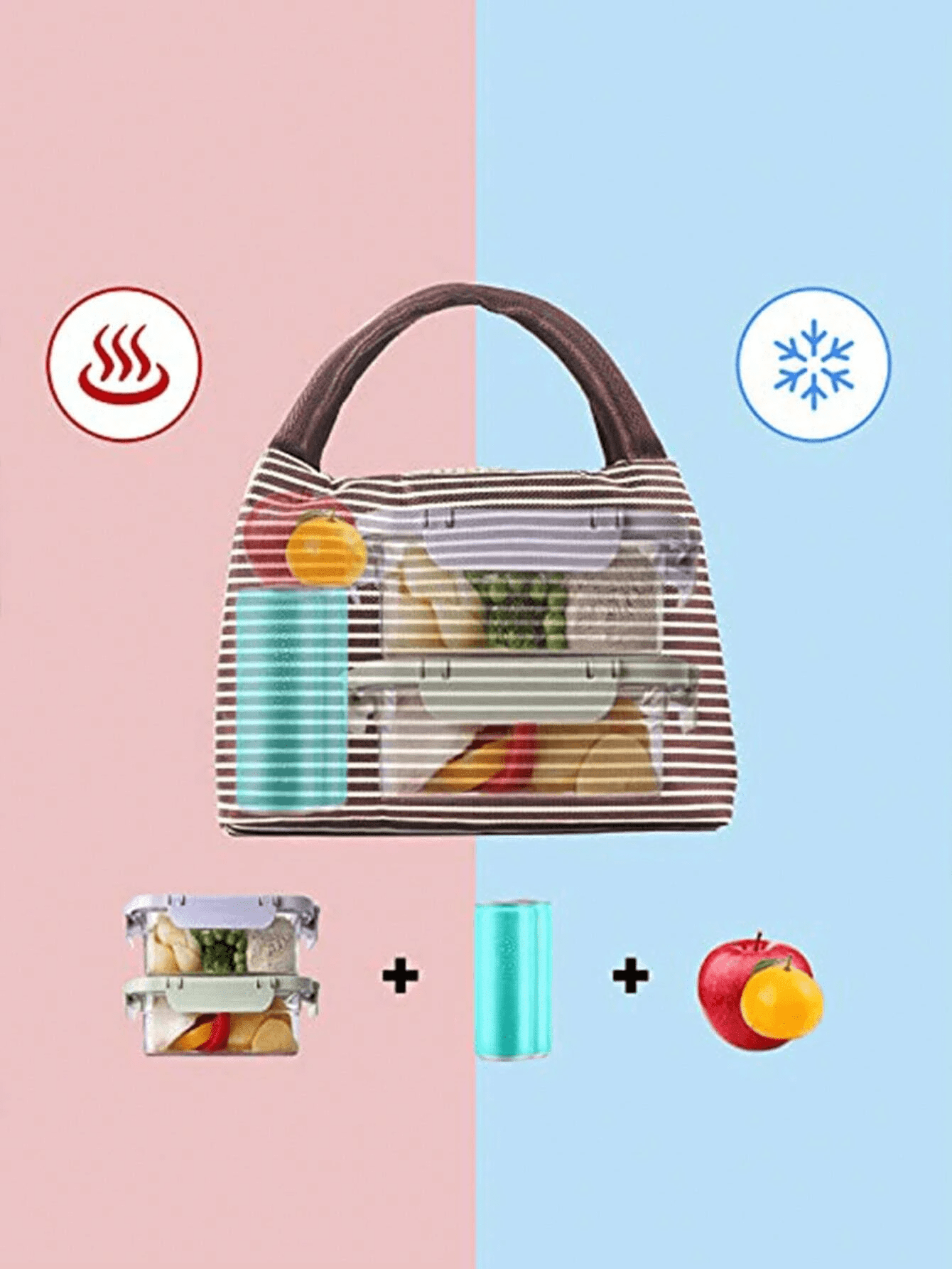 Lekvrije 1200ml Volwassen Bento Lunchbox met Bestek en 3 Compartimenten