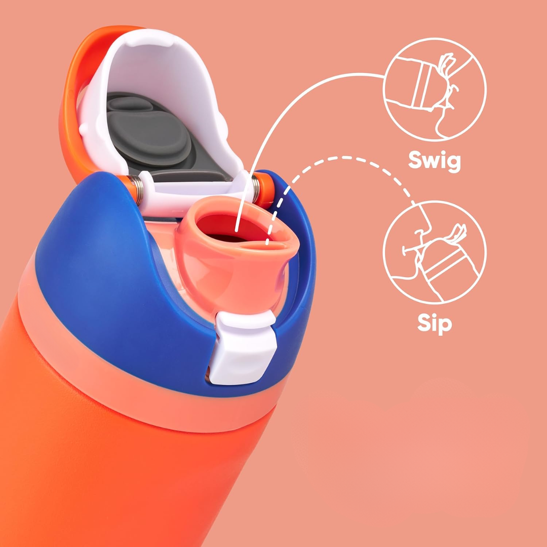 LeakProof Insulated Stainless Steel Water Bottle with Straw