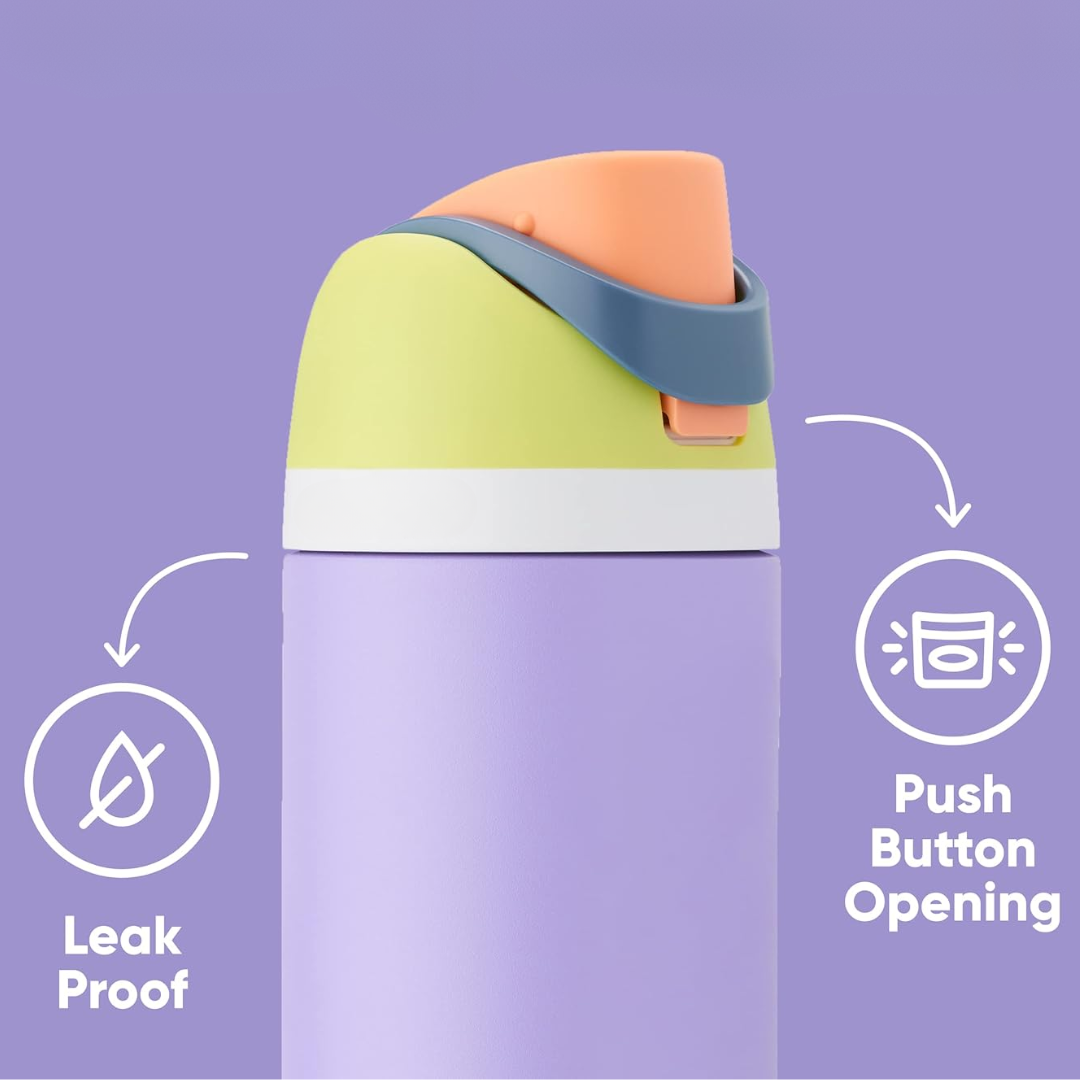 LeakProof Insulated Stainless Steel Water Bottle with Straw