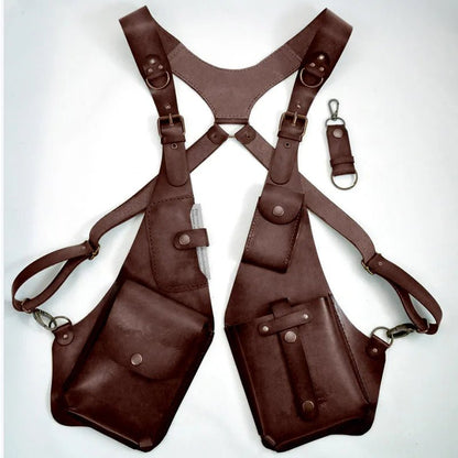 Leather Anti-Theft Shoulder Holster Bag – Secure Crossbody Harness