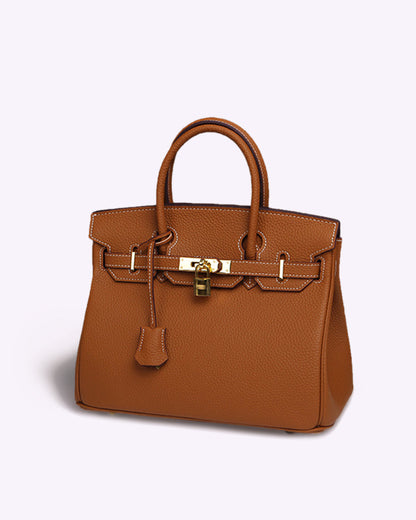 Lederhandtasche für Damen mit verstellbarem Riemen und geräumigem Design  