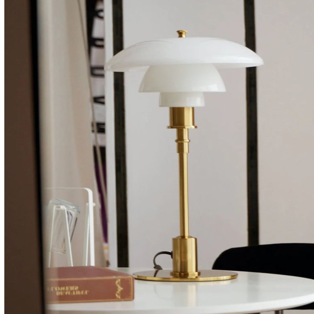 Lena Nordic LED Tischlampe Skandinavische Glas-Akzentbeleuchtung