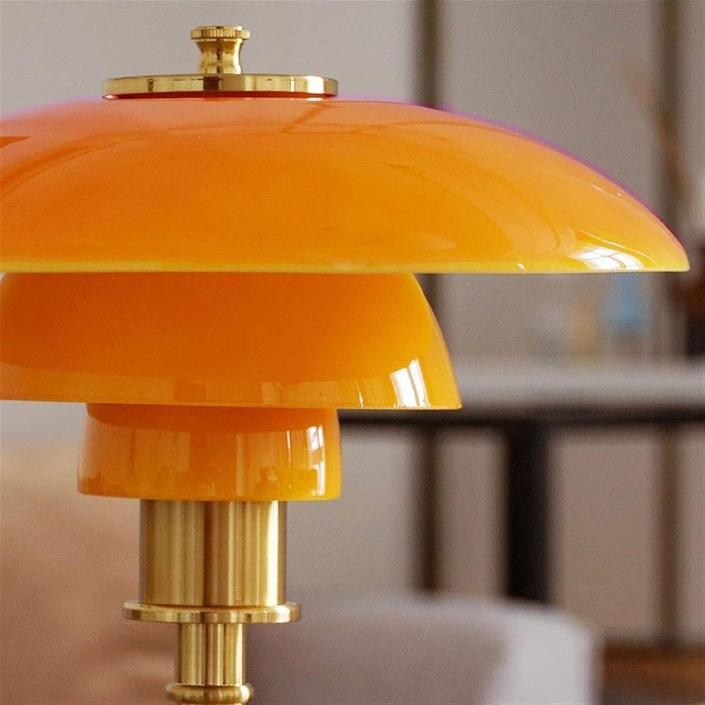 Lena Nordic LED Tischlampe Skandinavische Glas-Akzentbeleuchtung