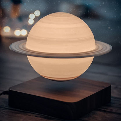 Schwebende Saturnlampe mit magnetischem Schwebedesign