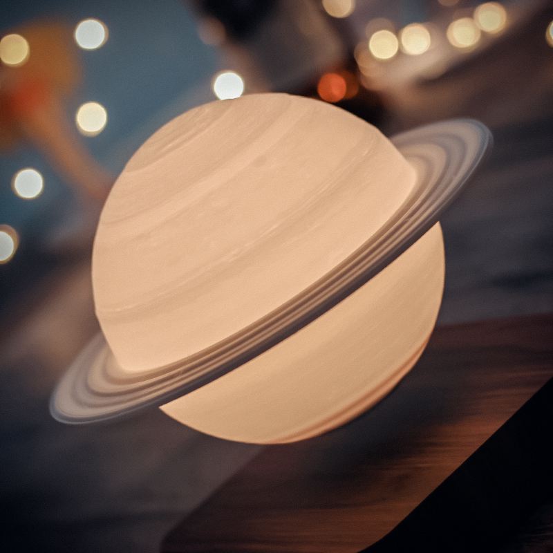 Schwebende Saturnlampe mit magnetischem Schwebedesign