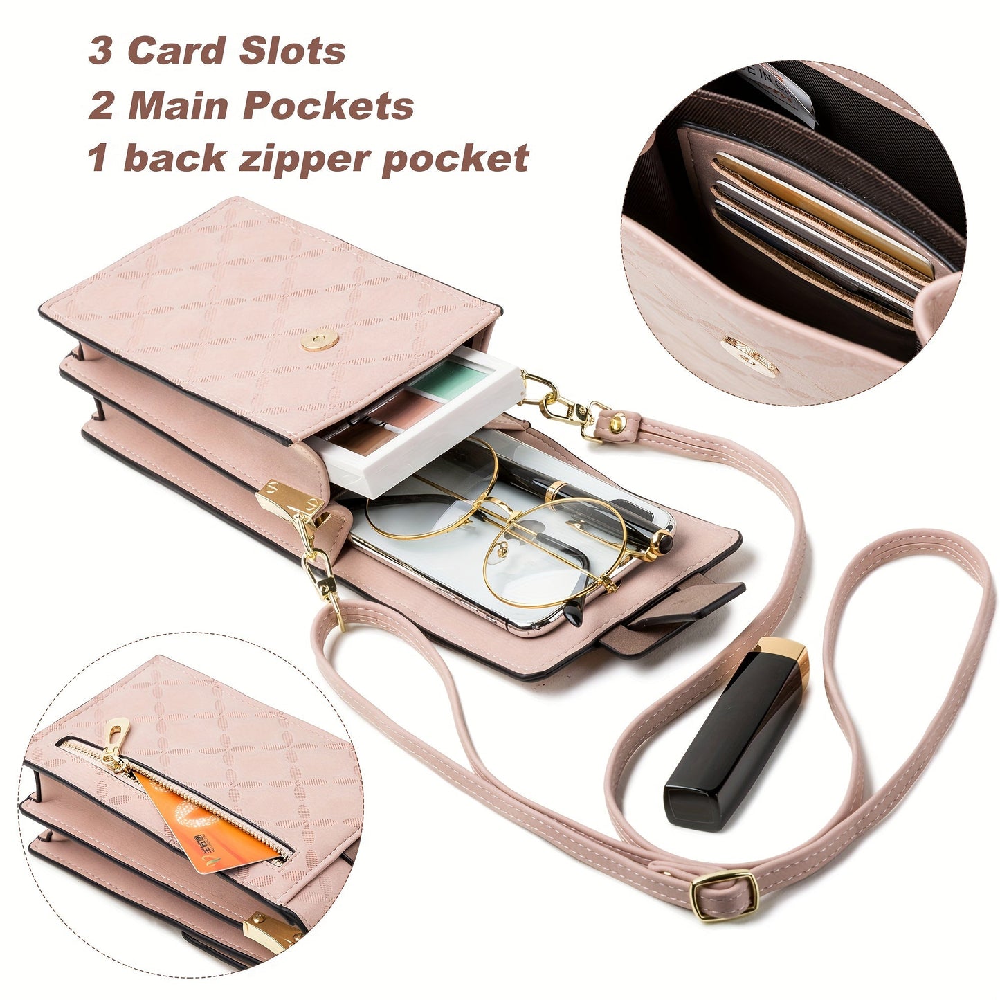 Lily Anti Theft Crossbody Bag Lightweight Secure Travel Purse