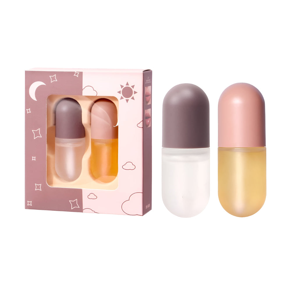 Lip Plumper Gloss Hydrating Balm Duo Ginger Mint Extract