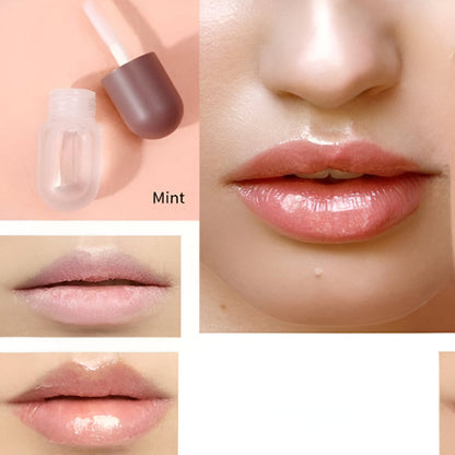 Lip Plumper Gloss Hydrating Balm Duo Ginger Mint Extract