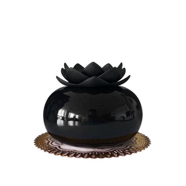 Lotiscent Ceramic Lotus Aroma Humidifier with Essential Oil Diffuser