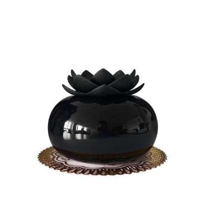 Lotiscent Ceramic Lotus Aroma Humidifier with Essential Oil Diffuser