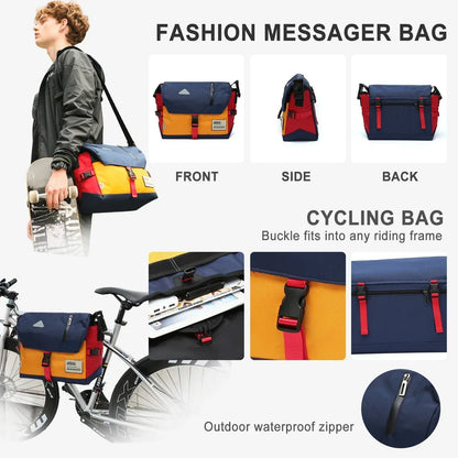 Luke Classic Crossbody Messenger Bag Water Resistant Travel Bag