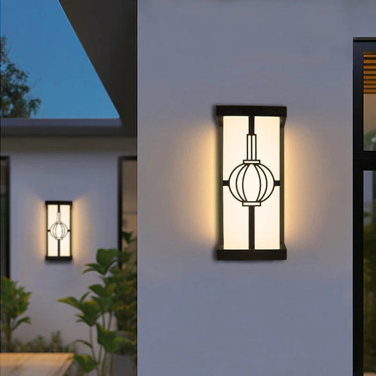 LumeRadar LED Outdoor Wall Light with Motion Sensor Waterproof Modern Exterior Light