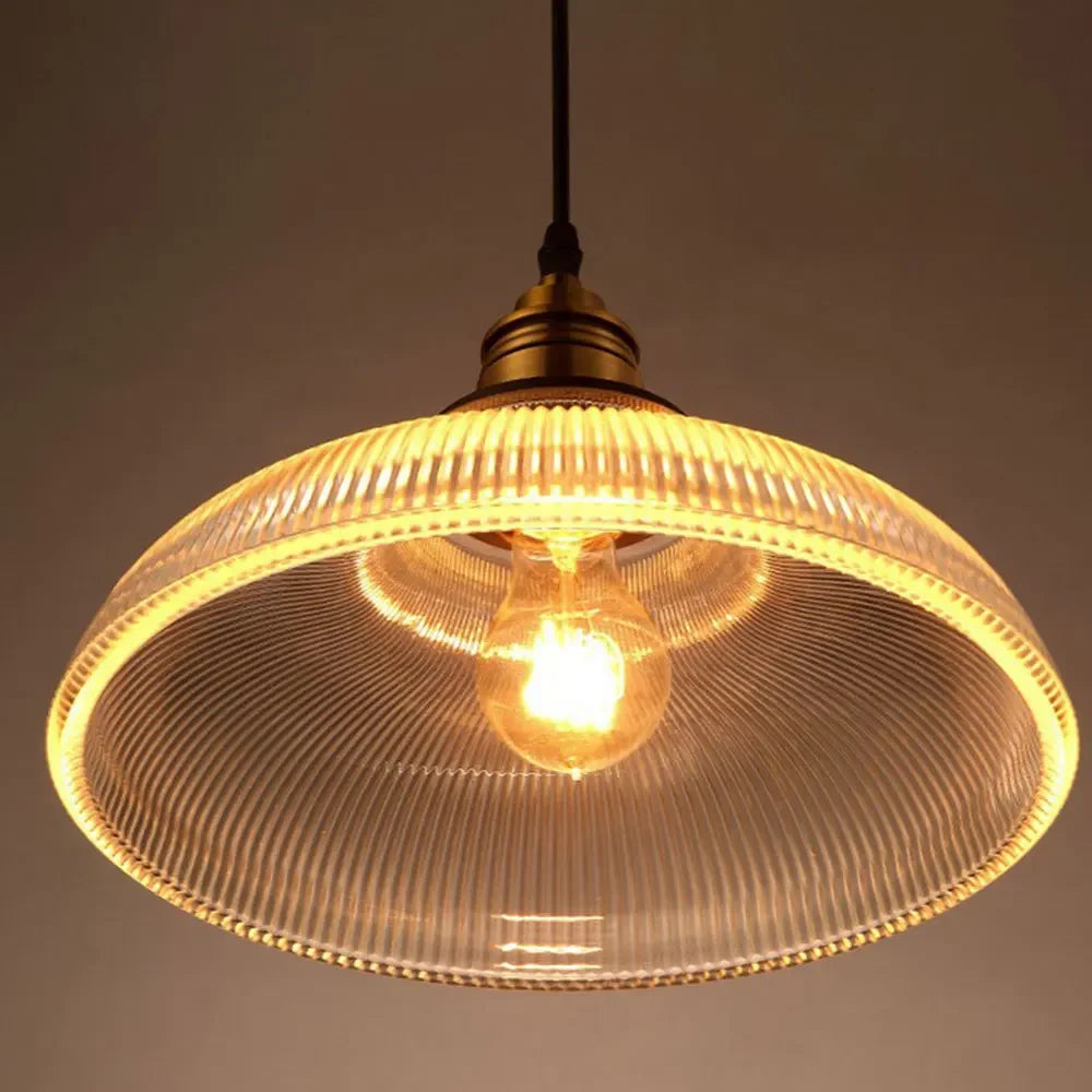 LumiAura Scandinavische Glazen Hanglamp Vintage Stijl