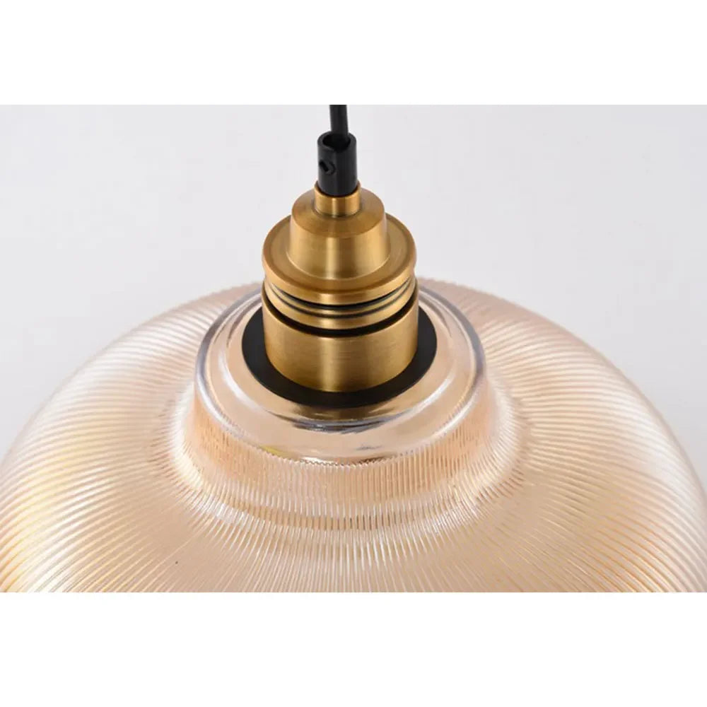 LumiAura Scandinavische Glazen Hanglamp Vintage Stijl