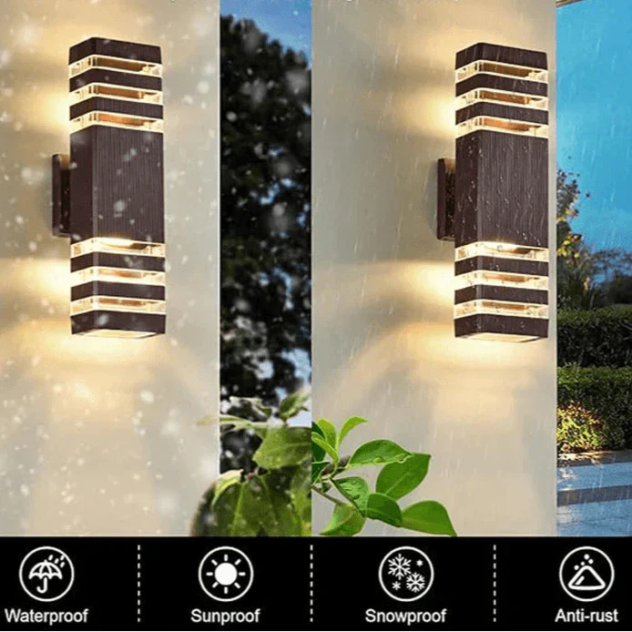 LumiBloc LED-Außenwandleuchte Modern IP65 Up- und Downlight  