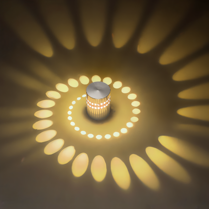 LuminBlast LED Spiral Wall Light Colorful Modern Indoor Wall Lamp