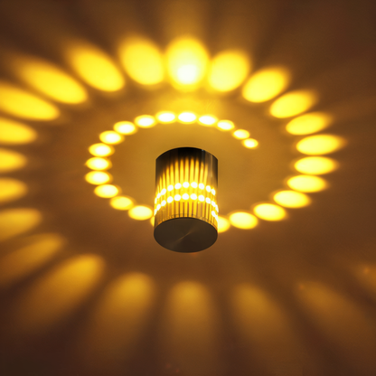 LuminBlast LED Spiral Wall Light Colorful Modern Indoor Wall Lamp