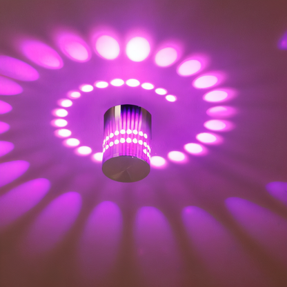 LuminBlast LED Spiral Wall Light Colorful Modern Indoor Wall Lamp