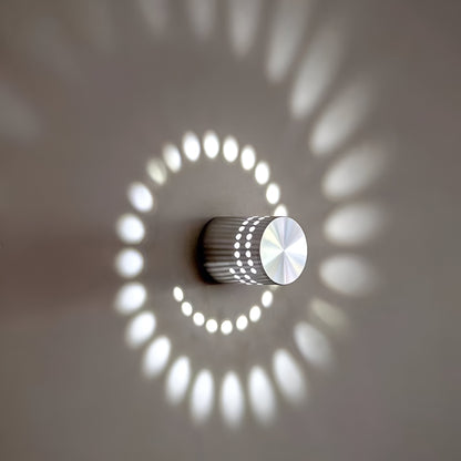 LuminBlast LED Spiral Wall Light Colorful Modern Indoor Wall Lamp