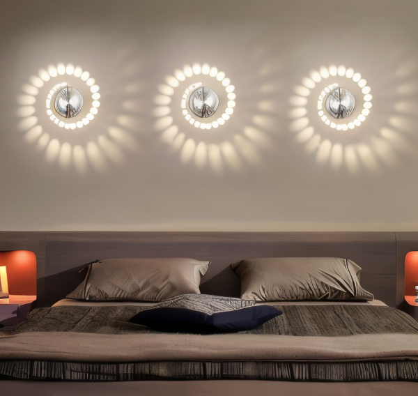 LuminBlast LED Spiral Wall Light Colorful Modern Indoor Wall Lamp
