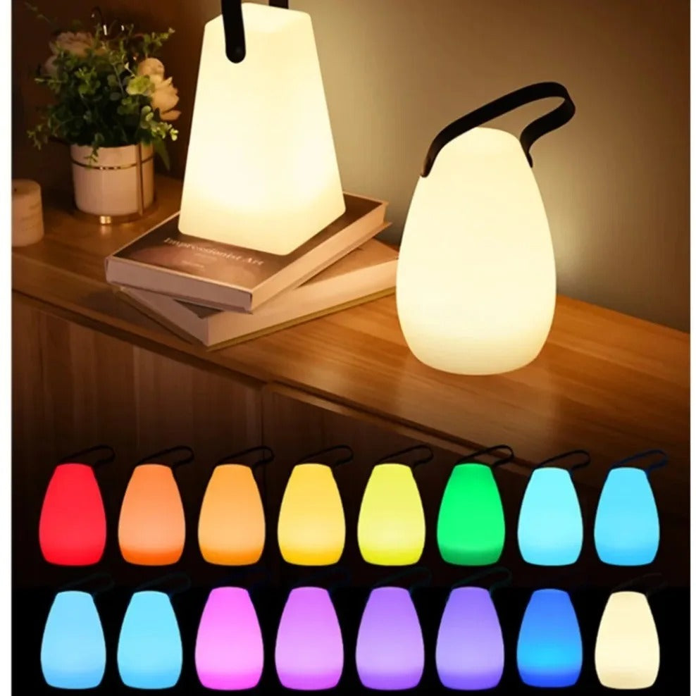 LuminaFusion Cordless Table Lamp with Remote and Waterproof Design