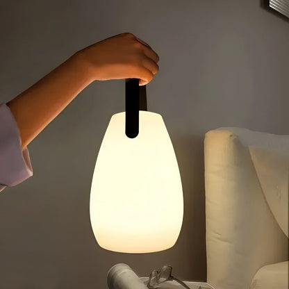 LuminaFusion Cordless Table Lamp with Remote and Waterproof Design