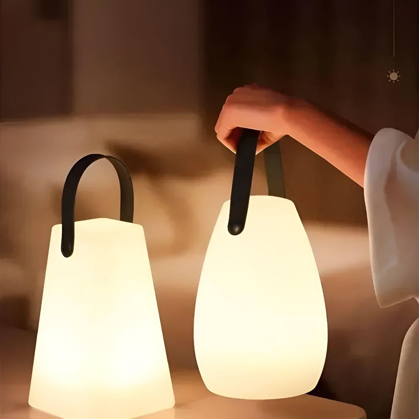 LuminaFusion Cordless Table Lamp with Remote and Waterproof Design