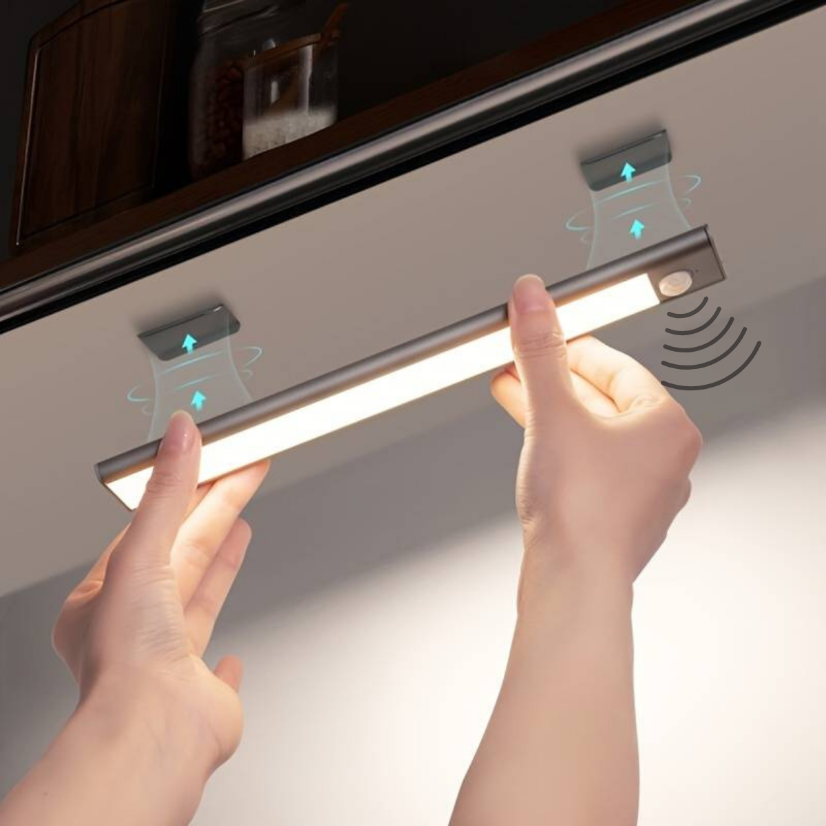 LuminaLux trådløs LED bevægelsessensorlampe genopladelig lampe til under skab