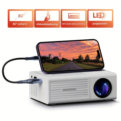 LumoBeam Mini-Projektor HD Tragbares Heim- und Outdoor-Kino  
