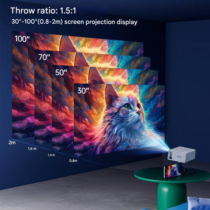 LumoBeam Mini-Projektor HD Tragbares Heim- und Outdoor-Kino  