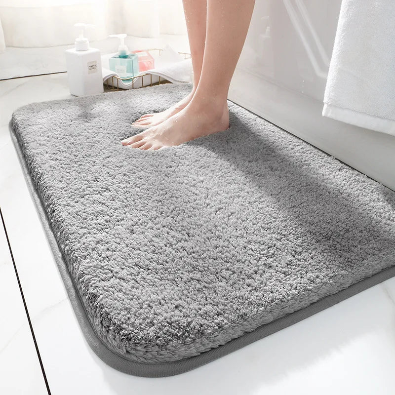 Luxe Cloud Comfort Bathroom Rug Ultra Soft Absorbent Non Slip Mat