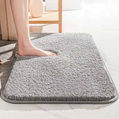 Luxe Cloud Comfort Bathroom Rug Ultra Soft Absorbent Non Slip Mat