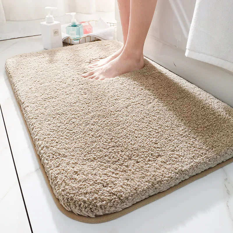Luxe Cloud Comfort Bathroom Rug Ultra Soft Absorbent Non Slip Mat