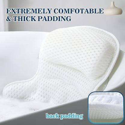 Poduszka kąpielowa LuxieSpa 4D z podparciem szyi i pleców