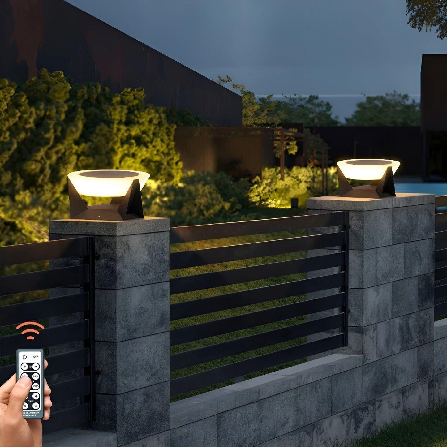 Luxio Solar Japanese Style Garden Lamp Outdoor LED