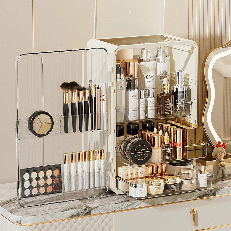 Luxo Makeup Opbevaringsboks Støvtæt Kosmetik Organizer