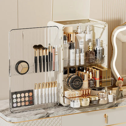 Luxo Makeup Opbevaringsboks Støvtæt Kosmetik Organizer