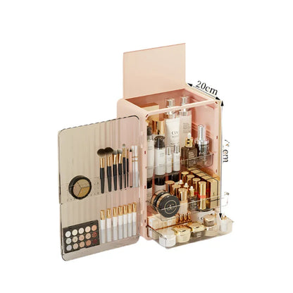 Luxo Makeup Opbevaringsboks Støvtæt Kosmetik Organizer