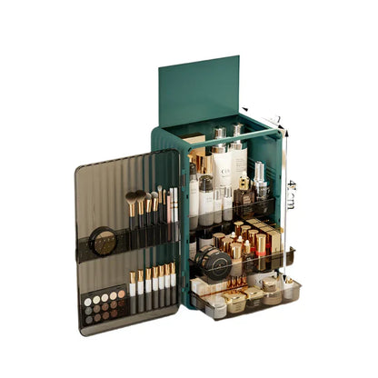 Luxo Makeup Opbevaringsboks Støvtæt Kosmetik Organizer
