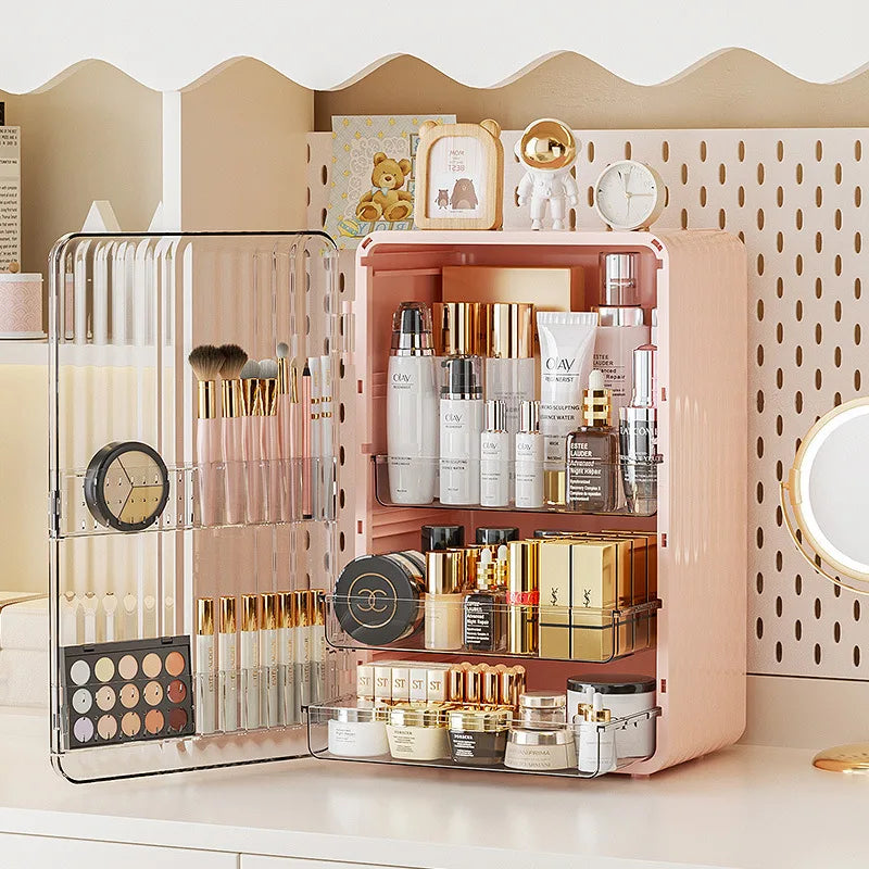 Luxo Makeup Opbevaringsboks Støvtæt Kosmetik Organizer