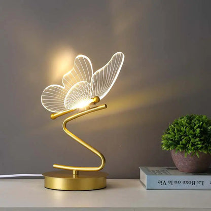 Luxe vlinder tafellamp LED sfeerverlichting voor slaapkamer, woonkamer en kantoordecoratie