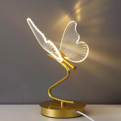 Luxe vlinder tafellamp LED sfeerverlichting voor slaapkamer, woonkamer en kantoordecoratie