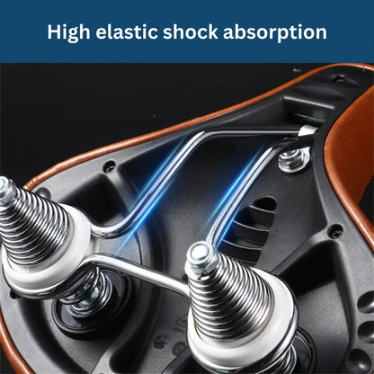 Luxury Ergonomic Bike Saddle with Shock Absorption and Waterproof Design