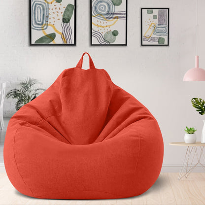Luksusowy pokrowiec na pufę z lnu – ergonomiczne, miękkie siedzisko wypoczynkowe