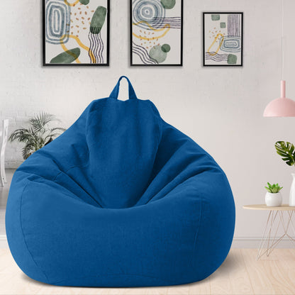 Luksusowy pokrowiec na pufę z lnu – ergonomiczne, miękkie siedzisko wypoczynkowe