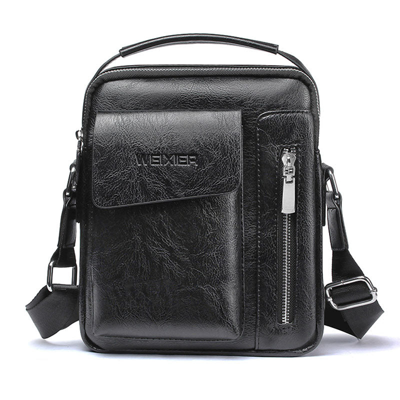 Luksus PU læder skuldertaske til mænd crossbody skuldertaske