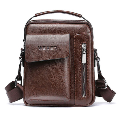Luksus PU læder skuldertaske til mænd crossbody skuldertaske