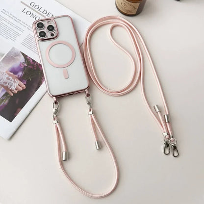 MagSafe-telefoncover med crossbody-skulderrem, beskyttende cover