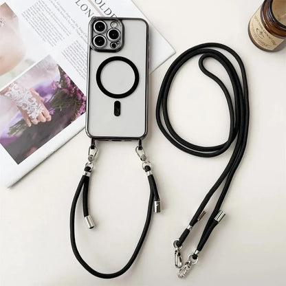 MagSafe-telefoncover med crossbody-skulderrem, beskyttende cover